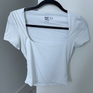 White Princess Polly Square Neck Top